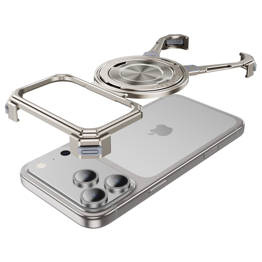 Outdo Tech - Metal Armor Pro – 360° Kickstand MagSafe Metal Bumper