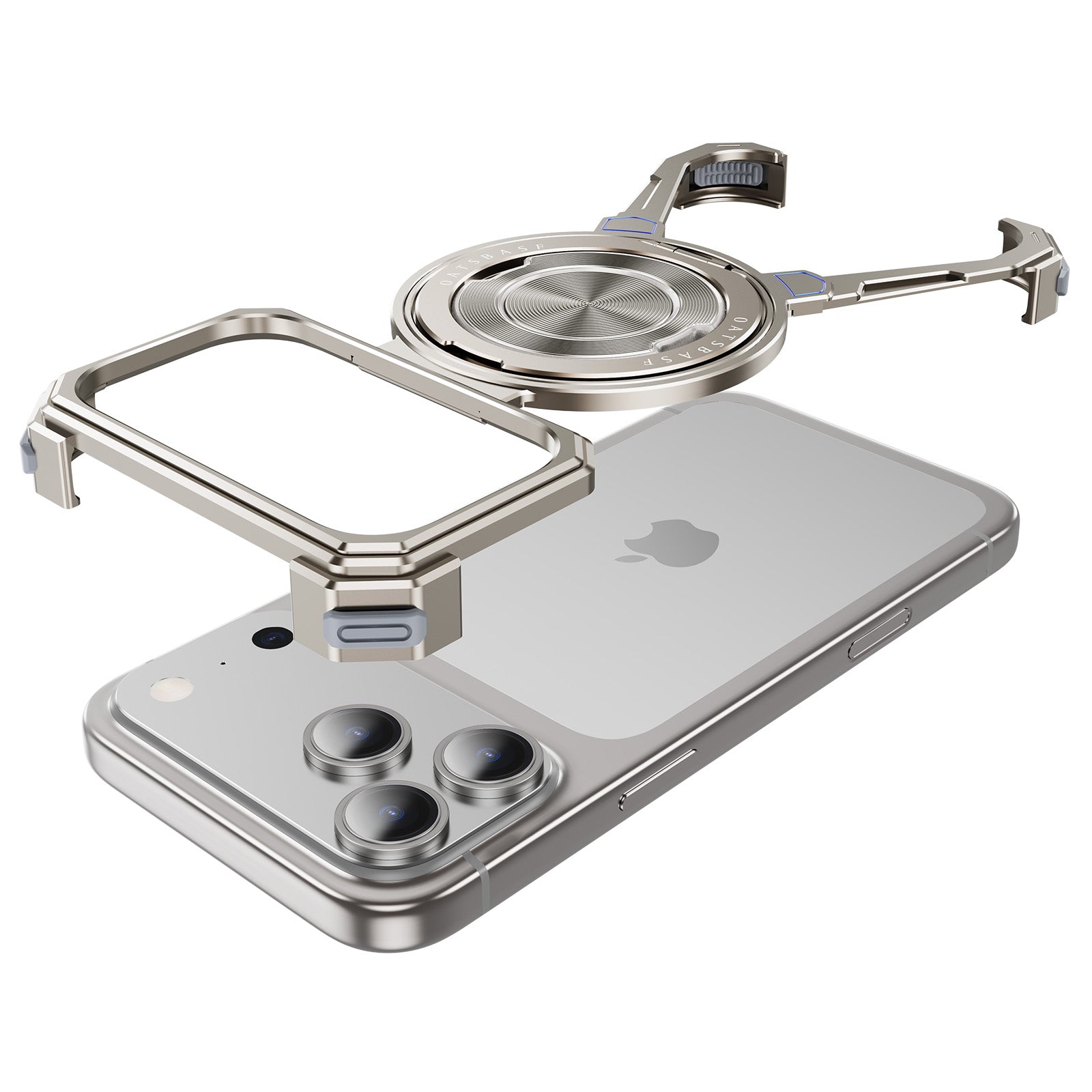 Outdo Tech - Metal Armor Pro – 360° Kickstand MagSafe Metal Bumper