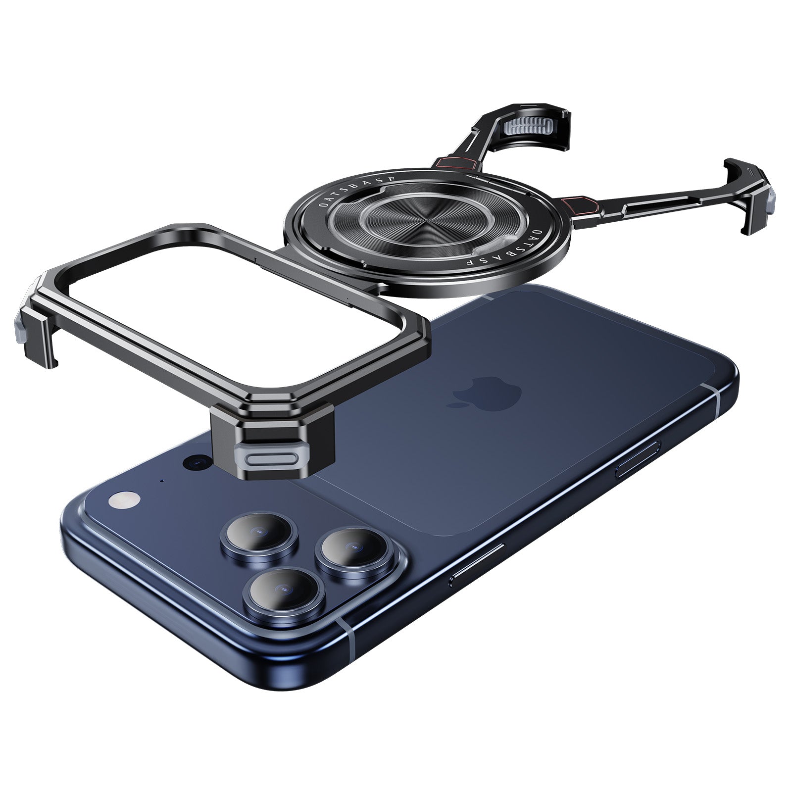 Outdo Tech - Metal Armor Pro – 360° Kickstand MagSafe Metal Bumper