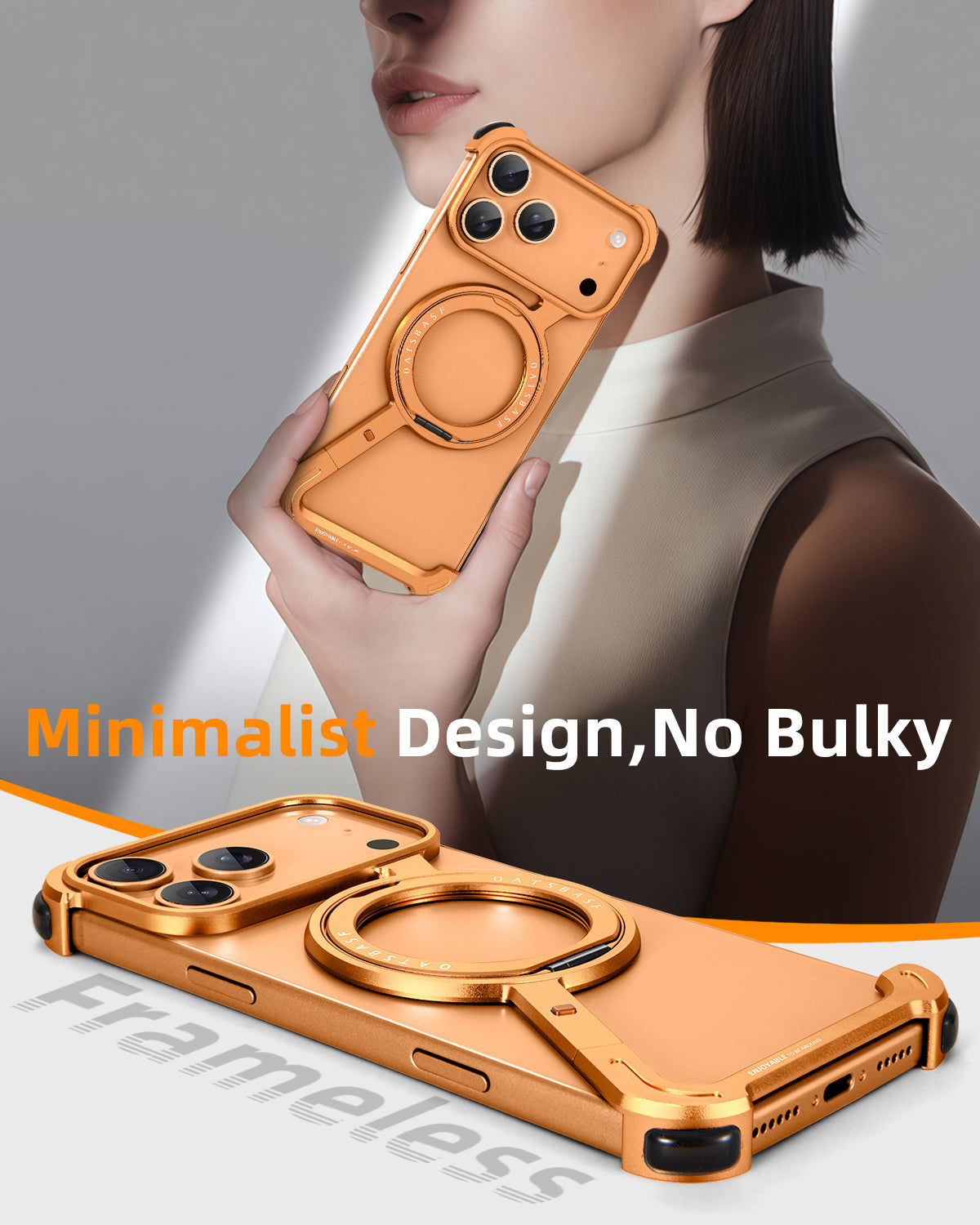 Outdo Tech - Metal Z Armor Case with 360° Rotating MagSafe Stand